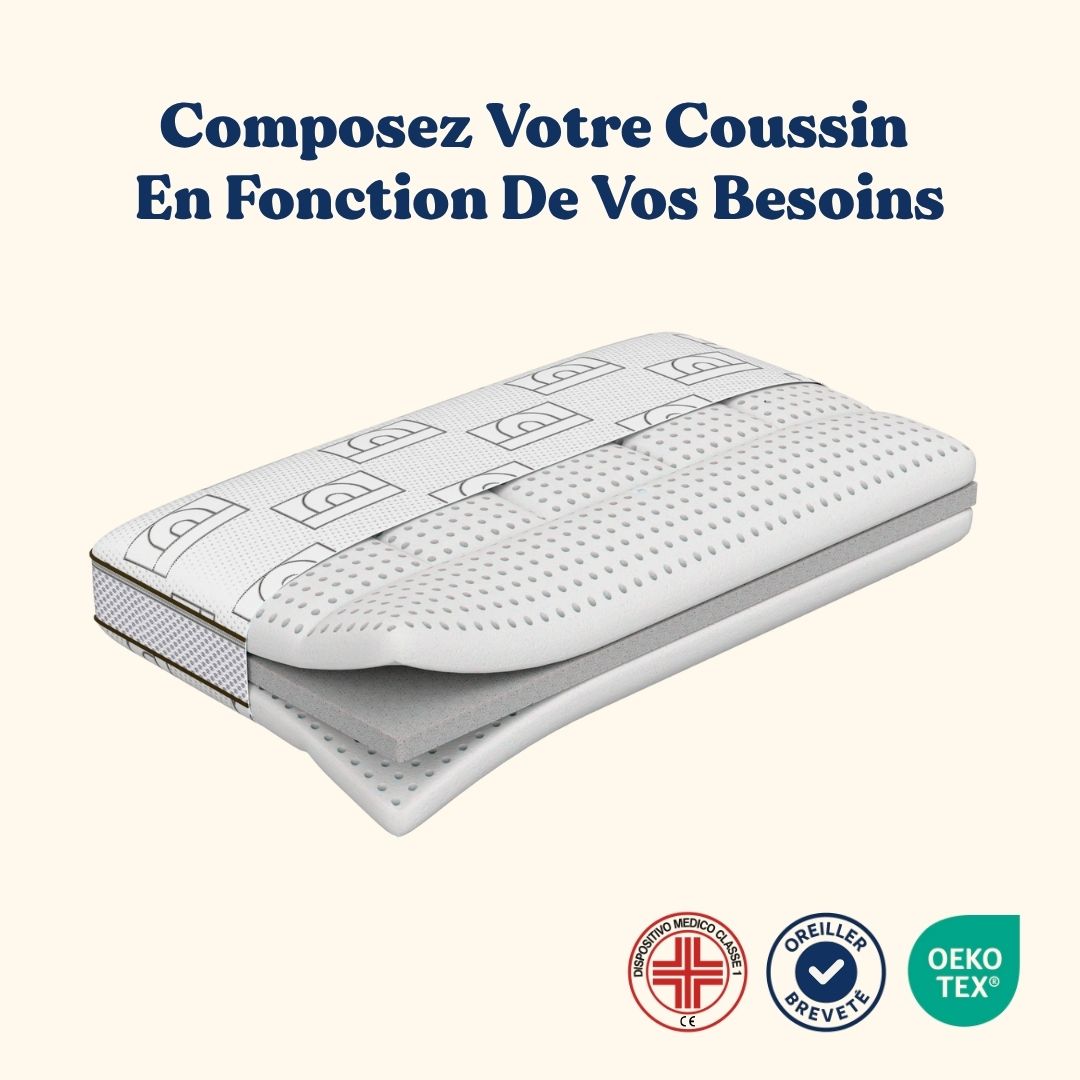 Oreiller À Hauteur Réglable - Mémoire De Forme